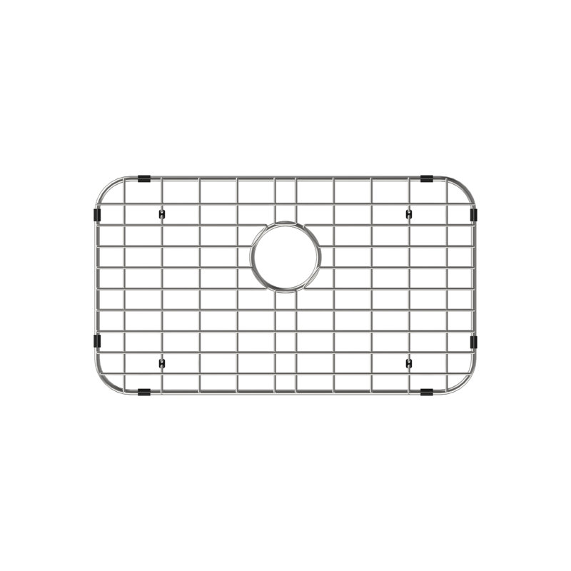 Grille d'évier de cuisine encastrable en acier inoxydable Swiss Madison pour éviers 30 x 18