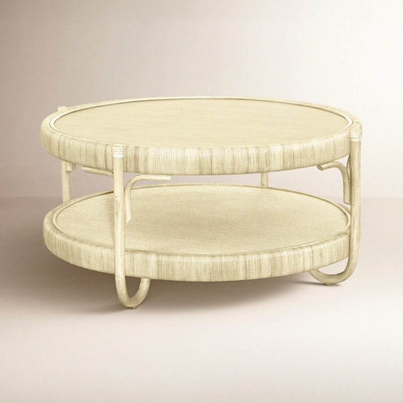 Hathaway Solid Wood Coffee Table, Bisque