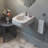 16.5-inch Fireclay Wallmount Console Bath Sink