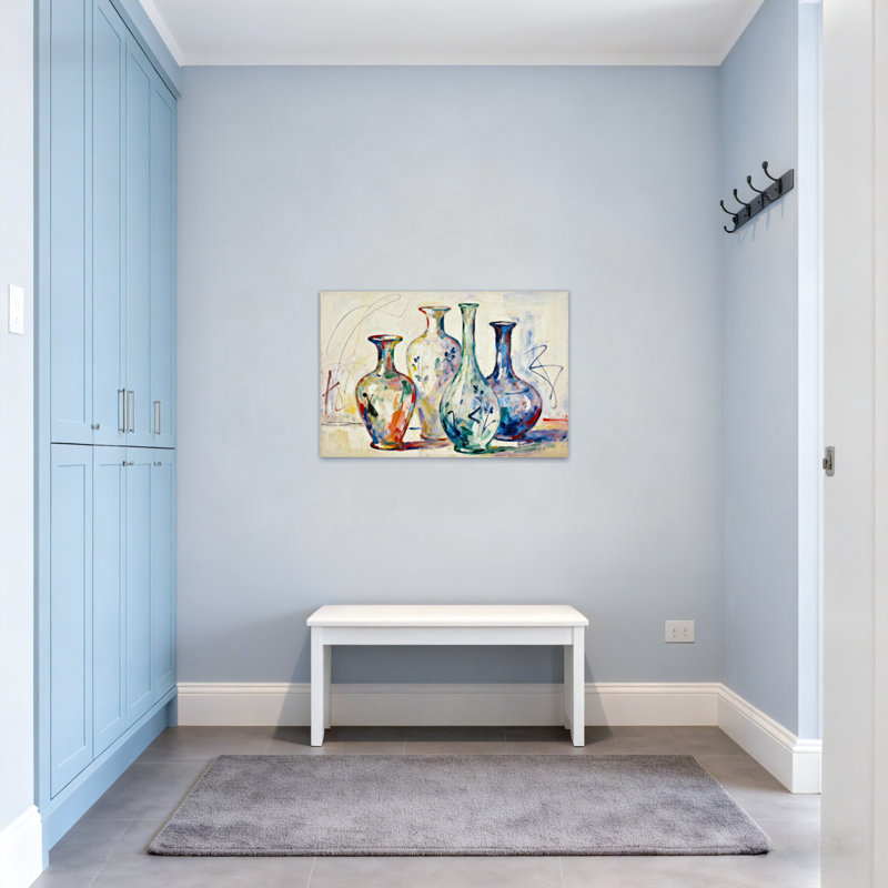 «Fashion Colorful Vases», reproduction d'art sur toile