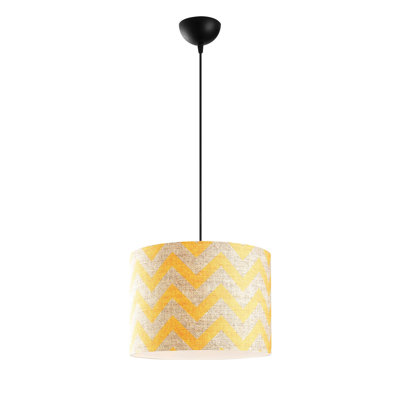 Luminaire suspendu tambour simple à 1 lumière Ailayh