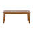 Elzy Outdoor 2-Piece Acacia Wood Conversation Set With Slatted Tabletop & Cushions