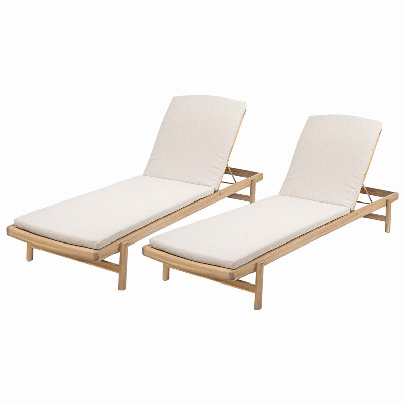 Chaise longue avec coussin Mallacia