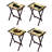 Bouffard Farmhouse Tray Table Set