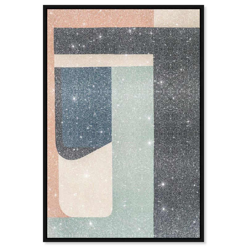 Eternal Shores Canvas Abstract Print by Oliver Gal, Black Frame, 10 x 15, 16"H x 11"W, Black Frame