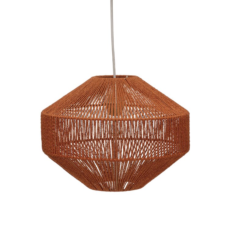 Dazlynn Fiber String Pendant Lamp, 10' Cord