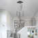 10 - Light Unique Rectangle LED Dimmable Pendant Long Staircase Chandelier