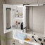 Armoire de toilette murale à miroir avec lumières DEL