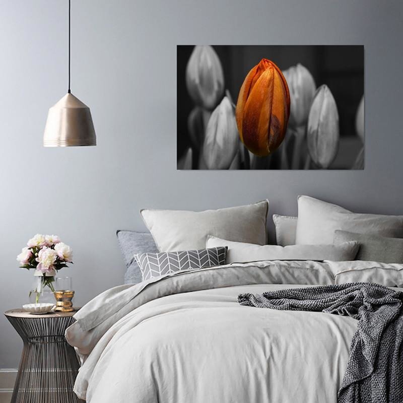 Leinwandbild Orangefarbene Tulpen