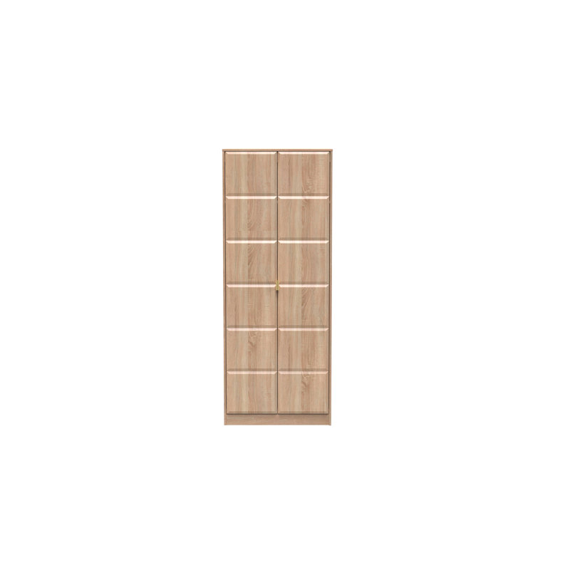 Suzon 2 Door Wardrobe, Natural
