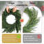 Couronne de Noël en pin véritable vert