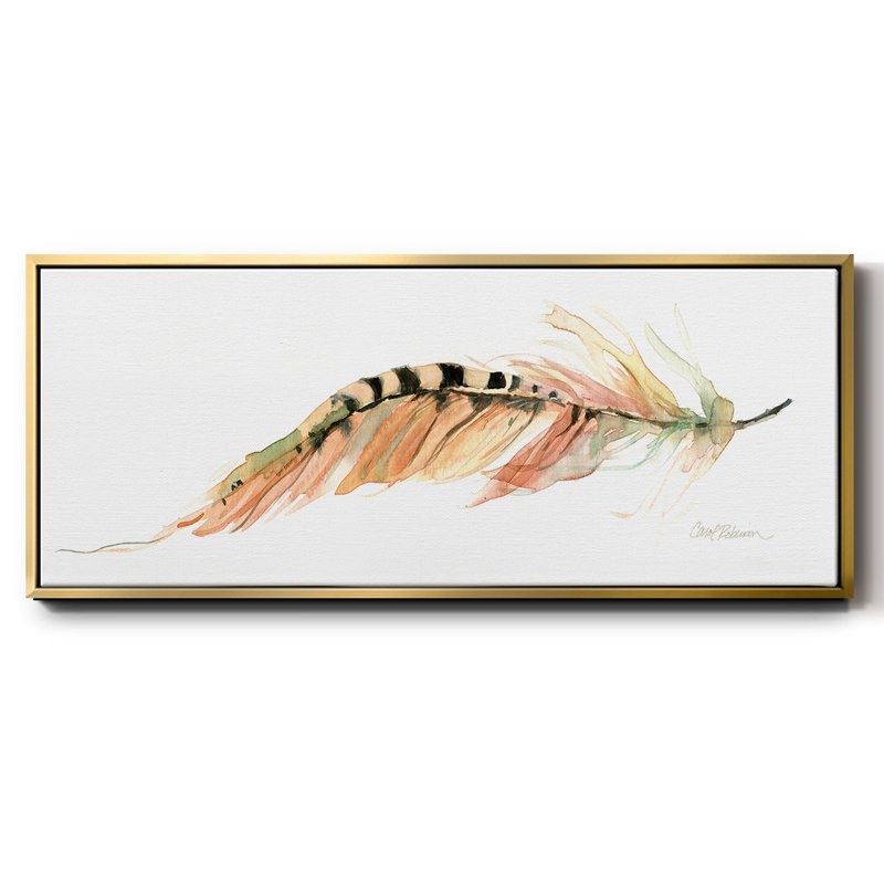 Tail Feather IV - toile encadrée, H 24 po x l 60 po