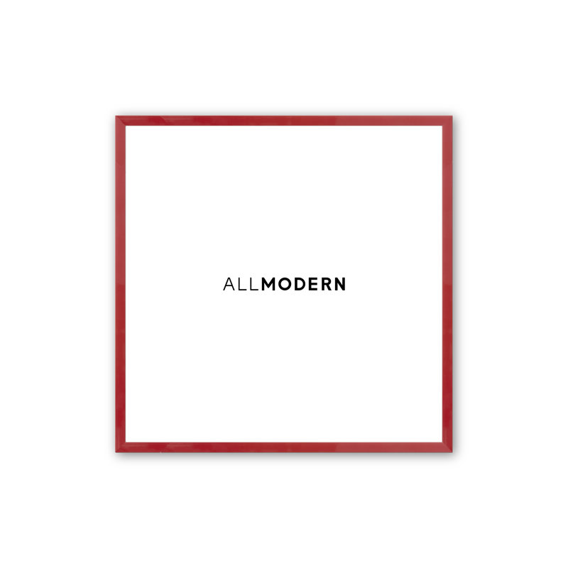 Benny Solid Wood Picture Frame, 12" x 12", Red, No Mat