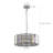 4-chrome round dimmable crystal chandelier