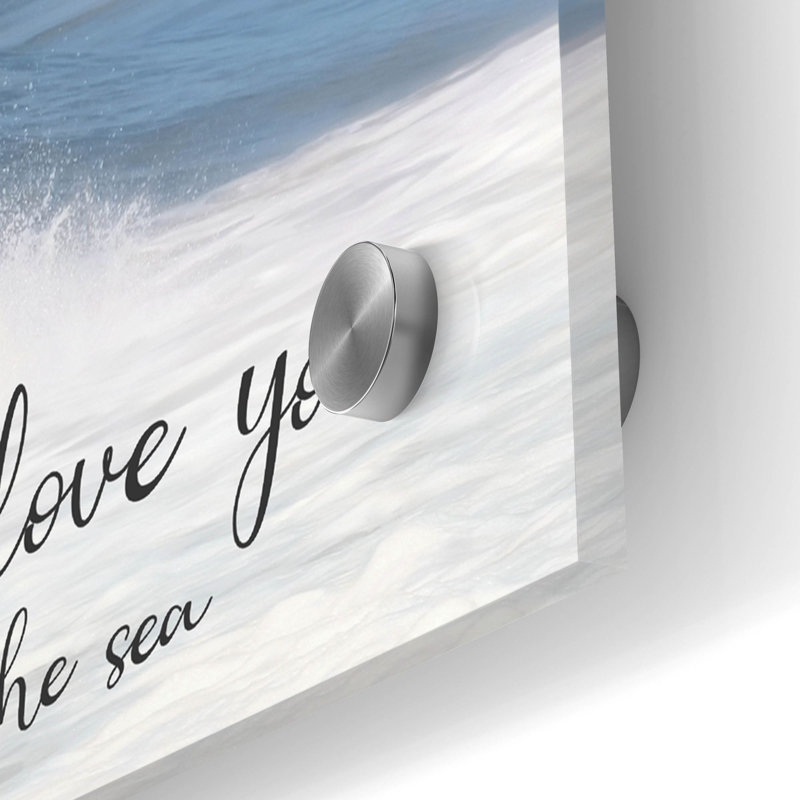 «Count the Waves in the Sea» par Lori Deiter, art mural en verre acrylique, H 24 po x l 48 po
