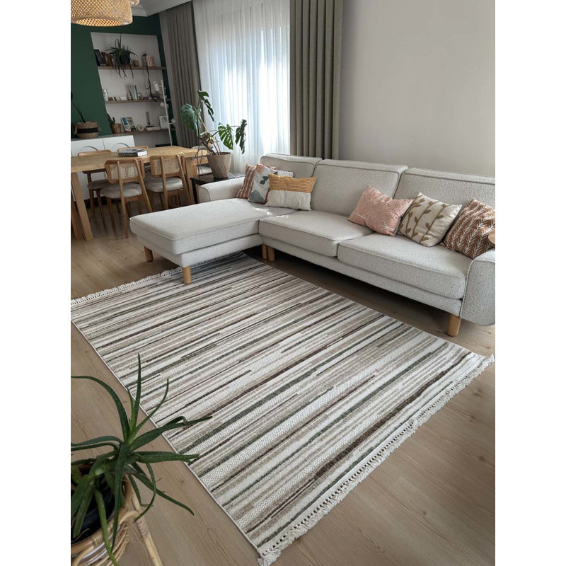 Tapis rectangulaire rectangulaire avec envers antidérapant Sierra, Tapis de couloir 2 pi 8 po x 9 pi 11 po