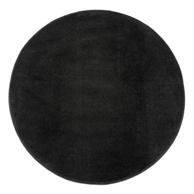Soft Area Rug Cozy Low-Pile Rug Anti-Slip Solid Color Washable