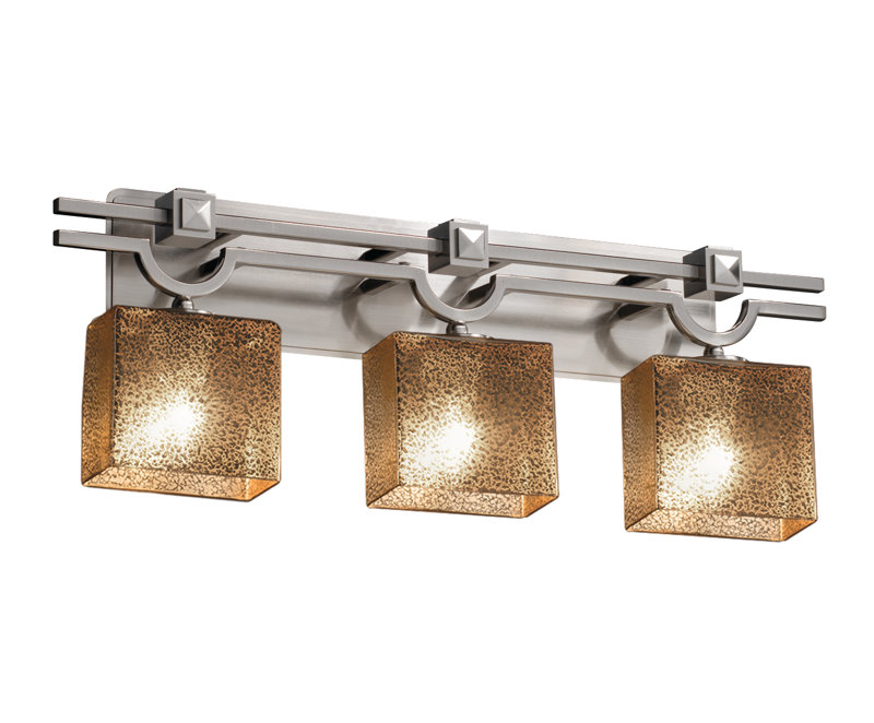 Casson 3 - Light Vanity Light, Brushed Nickel, Weave