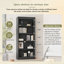 Bibliothèque de 83 po de hauteur
