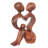 A Heart Shared by Two Romantic Sculpture