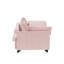 Canapé-lit convertible rose capitonné - canapé-lit moderne pour chambre à coucher-860295036
