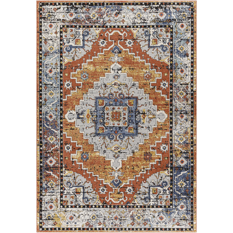 Oriental Indoor Rug, Rectangle 7'10" x 10'