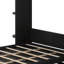 Modern Wall Bed with Hidden Support Mechanism, Built-in Bookshelf and Utility Hooks-1227666227