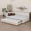 L-Shaped Upholstered Daybed With Pop Up Trundle And USB Ports-1461069337
