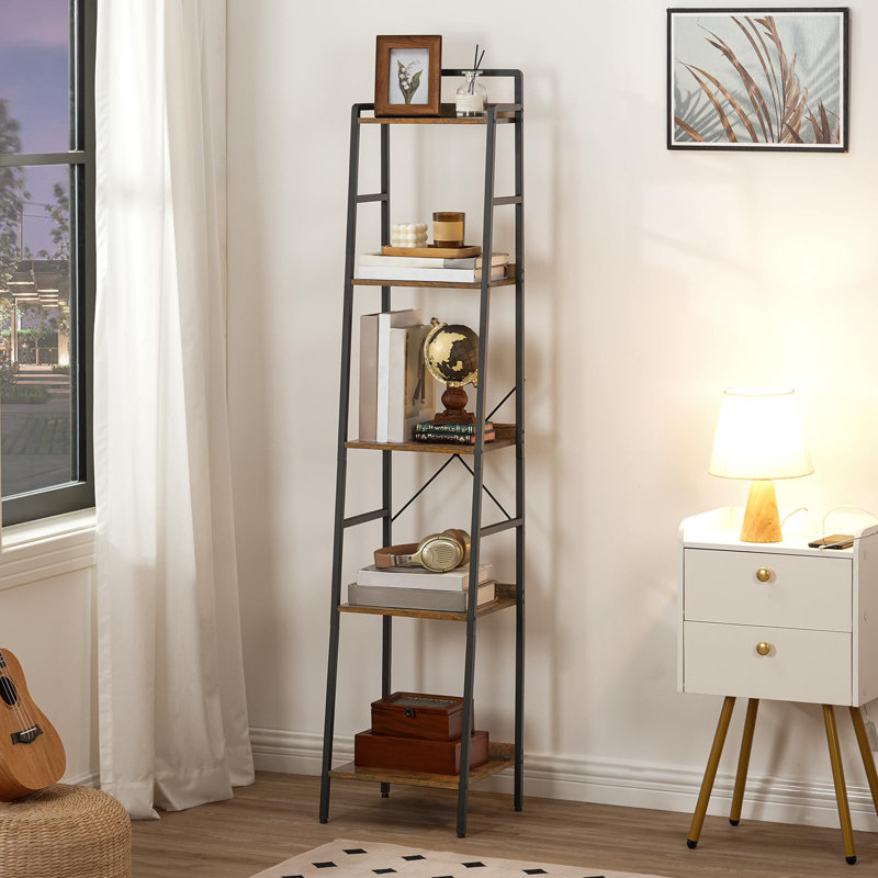 158cm H x 33cm W Metal Ladder Bookcase