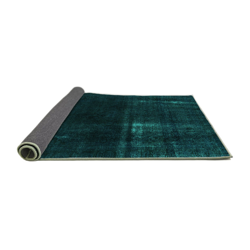 Tapis en laine / polyester tissé à la machine Daevian, Rond 5 pi
