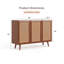 Buffet décoratif avec portes et tablettes