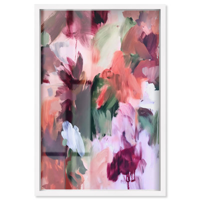 «Adelas Garden II Shadowbox Print Colorful Abstracts» par Art Remedy