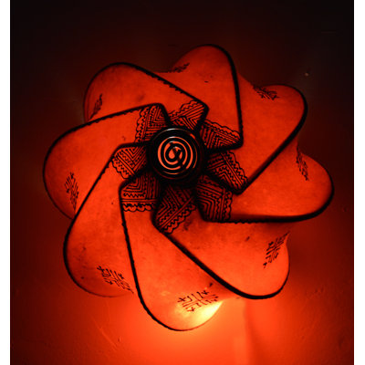 Lustre géométrique unique à 1 lumière avec détails en fer forgé Austin