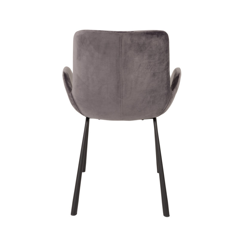 Britt Armchair, Dark Gray Velvet