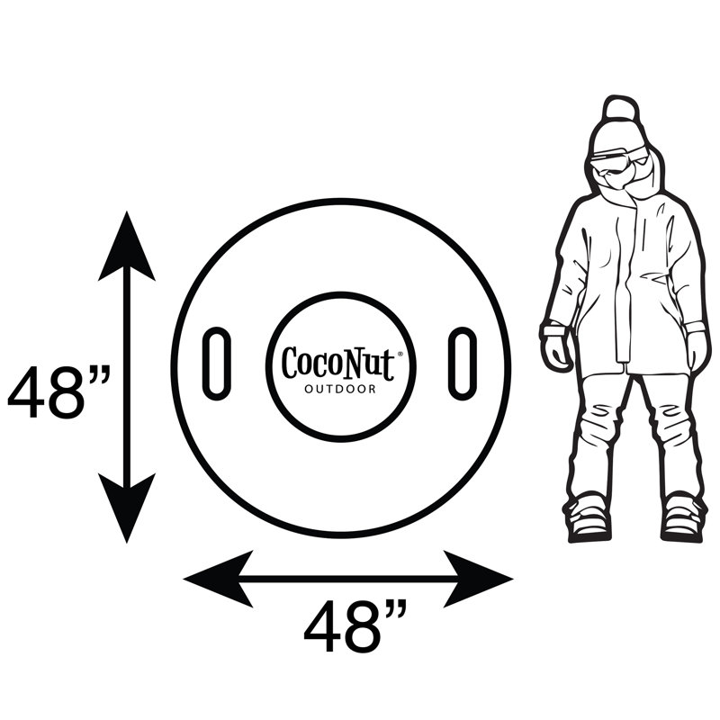 CocoNut: 48" Jumbo Snow Tube - Ice Blue Polar Vortex