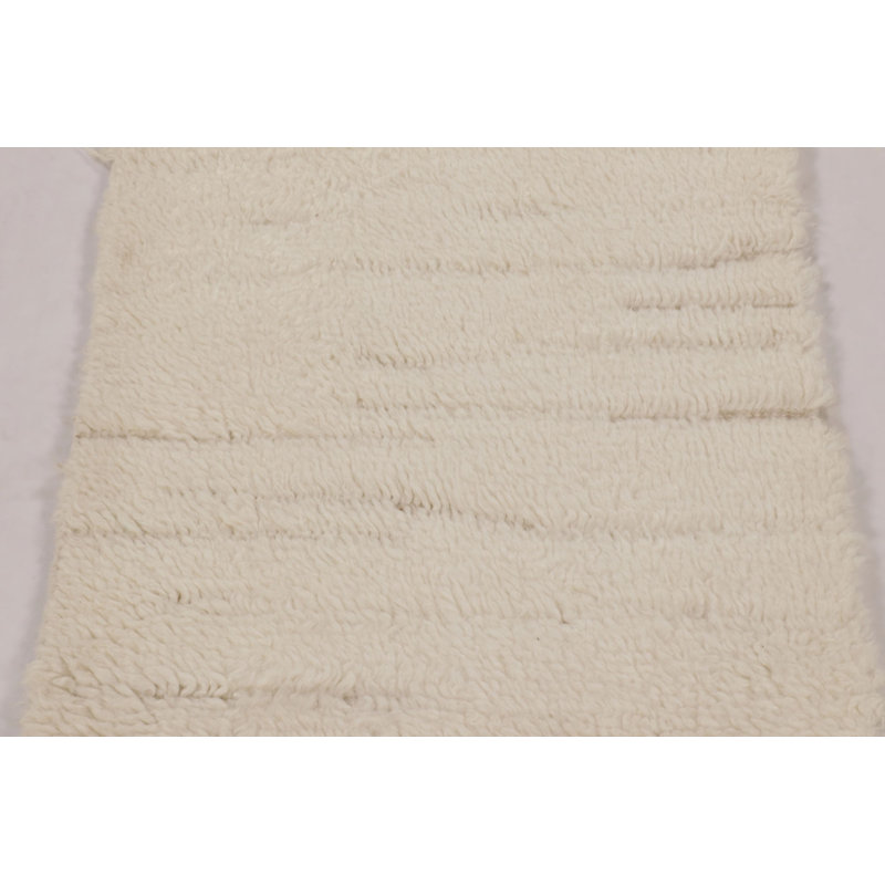 Moroccan Wool Area Rug in White