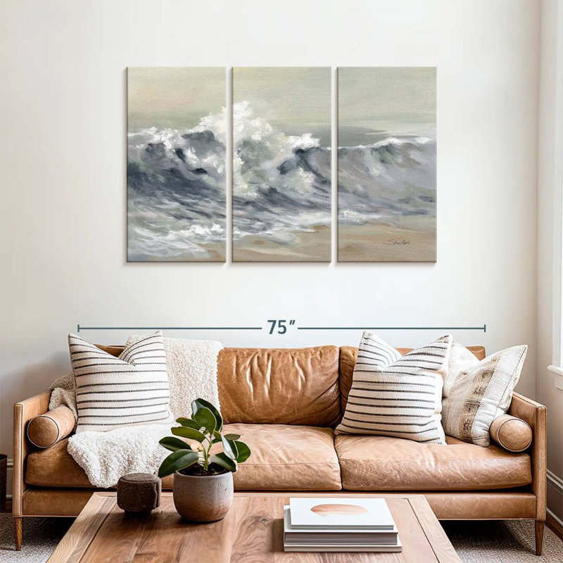 Senne Serene Splashing Wave, 36" H x 57" W