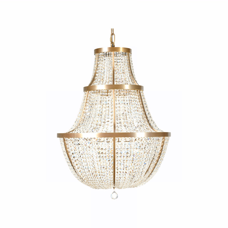Luminaire suspendu cristal Crystal Baller, Bronze Antique