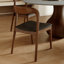 Ikerne 5Pcs Gray Farmhouse Pedestal Round Kitchen Table Chairs Set-508460764