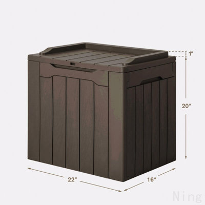 31 Gallon Resin Outdoor Deck Box