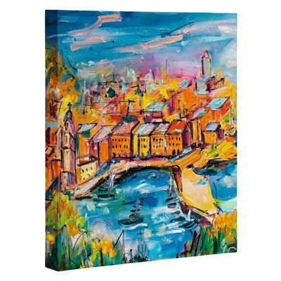 Vernazza by Ginette Painting Print Gallery Wrapped on Canvas
