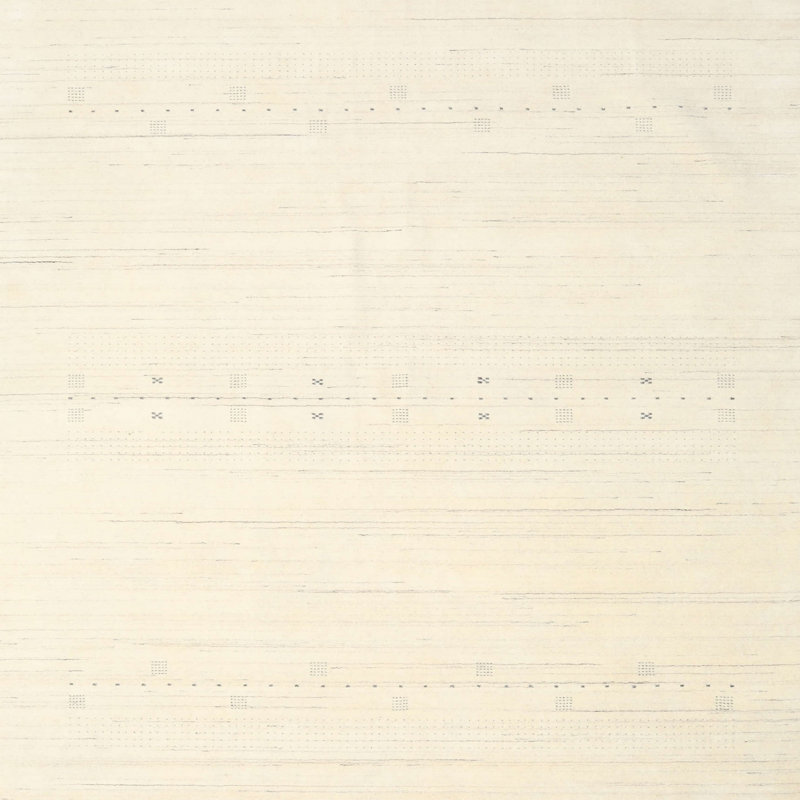 Surface beige contemporaine tapis, Carré 6 pi x 6 pi