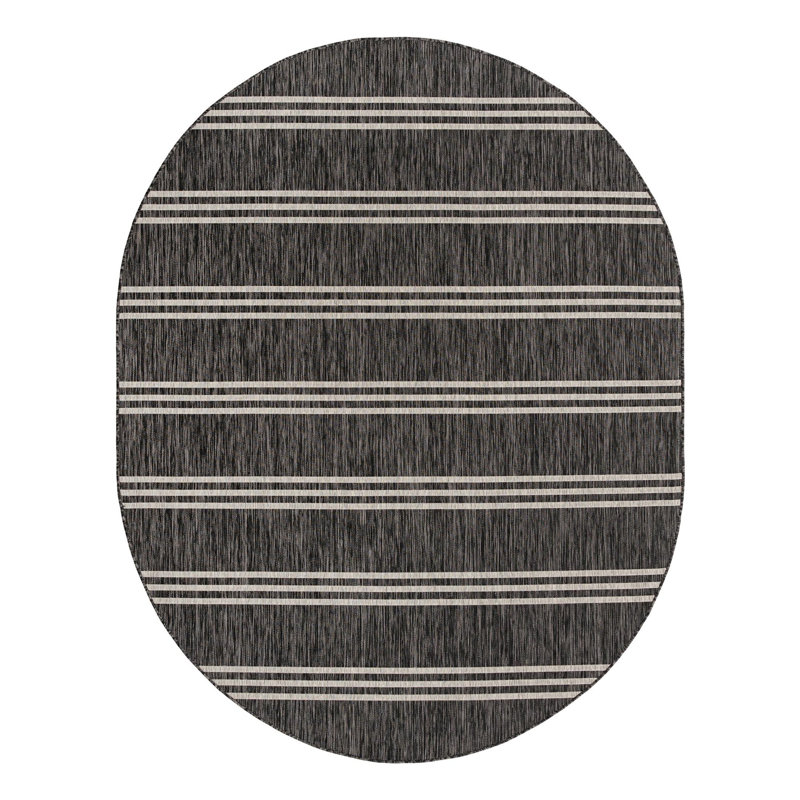 Tapis intérieur / extérieur Jill Zarin Anguilla, Ovale 7 pi 10 po x 10 pi