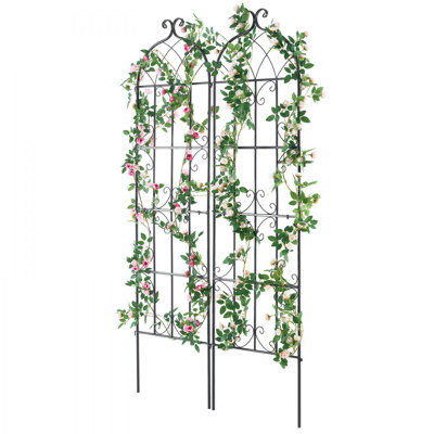 180.3cm H x 50.8cm W Metal Trellis