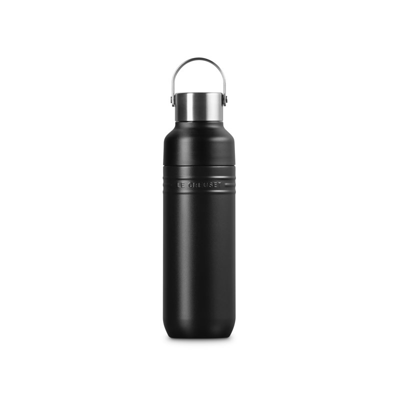 Le Creuset On The Go Insulated Water Bottle 500ml, Black