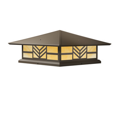Abston Stained Glass Pier Mount Light