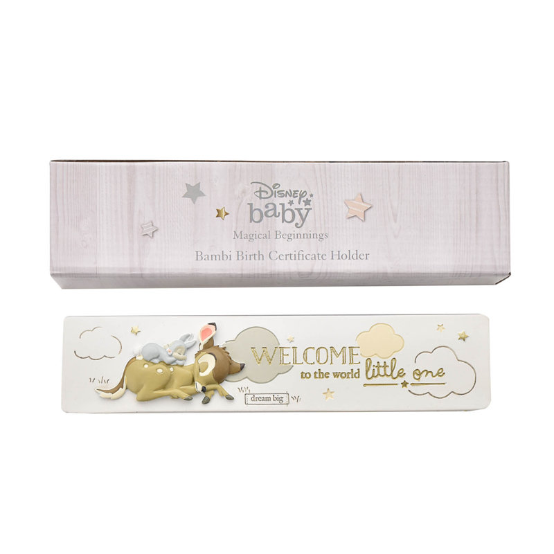 Bambi Birth Certificate Holder