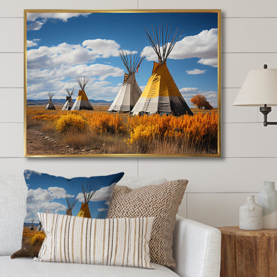 " Yellow Native Tipi Path To Spirituality III "