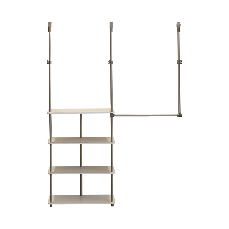 Closet Maximizer 42" W - 53" W Closet System Starter Kit, White