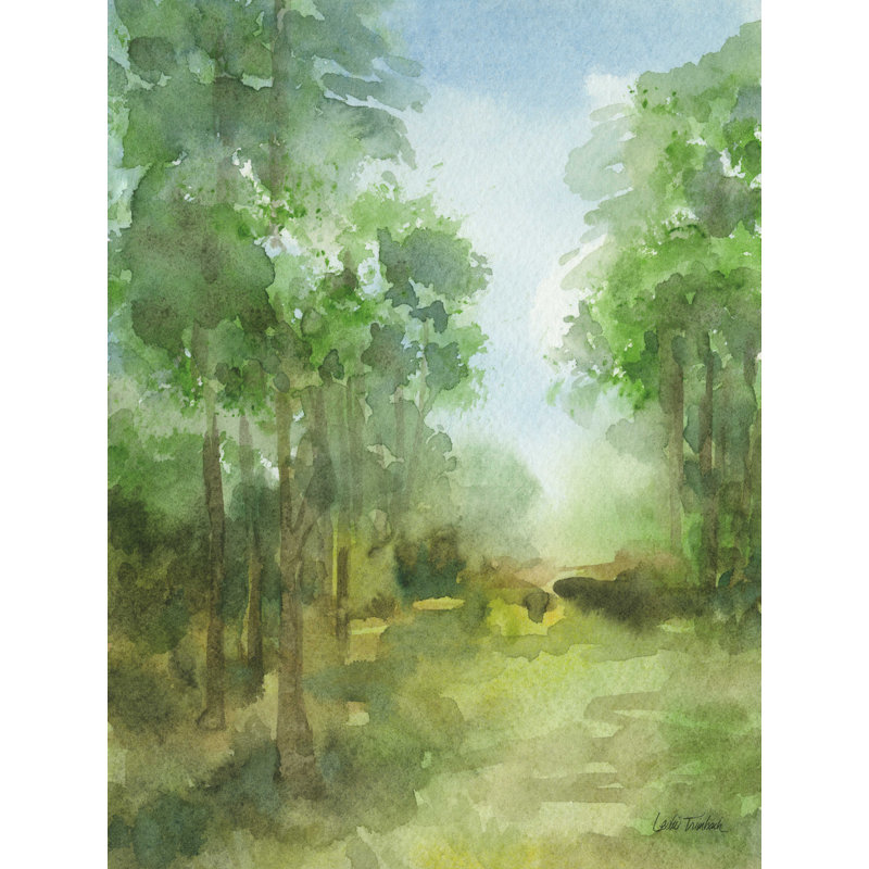 " Woodland Path " Painting Print, 16" H x 12" W  